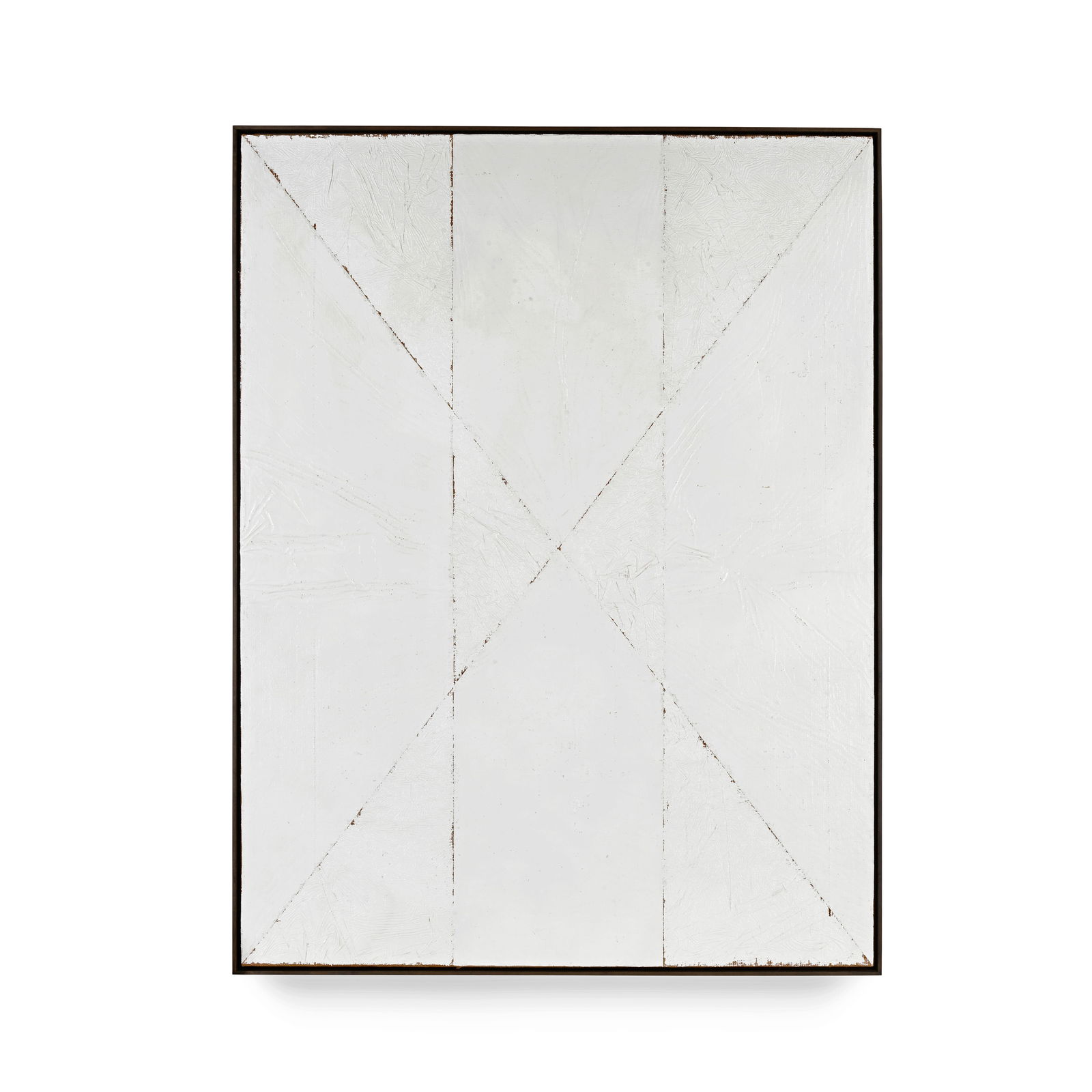 MARK HAGEN (B. 1972) Untitled, 2012: MARK HAGEN (B. 1972) Untitled, 2012 signed and dated 'MARK HAGEN 8/2012' (on the overlap) acrylic on burlap on panel 68 x 52 in. 172 x 132 cm. Footnotes: Provenance Almine Rech Gallery,