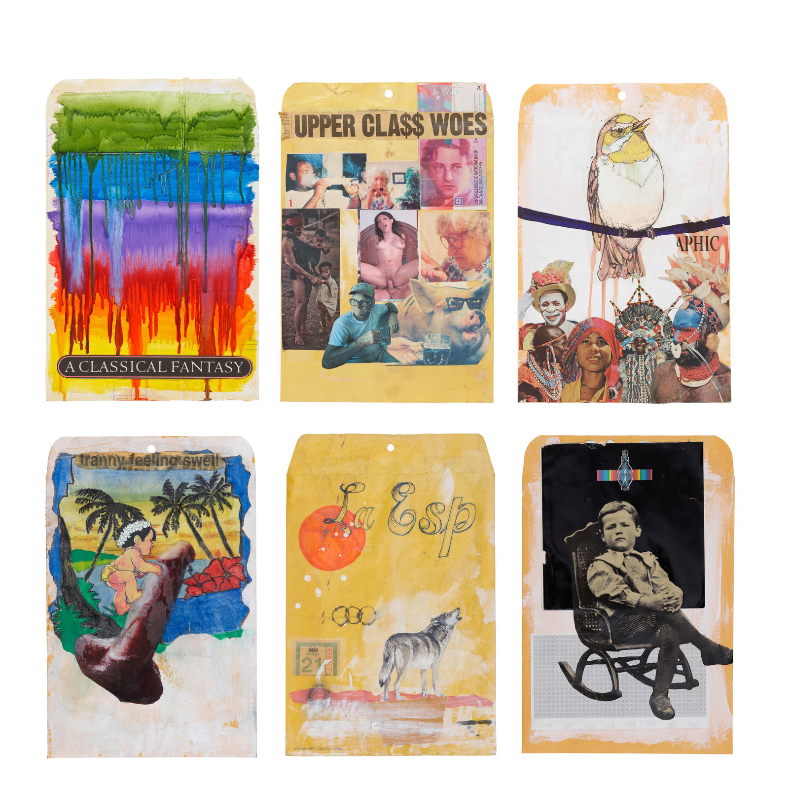 SAGE VAUGHN (B. 1976) Group of six works on paper, 2008-9 (1 of 7)