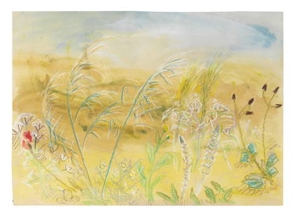 Winifred Nicholson (British, 1893-1981) Wild Flowers, Greece 29.5 x 41 cm. (11 5/8 x 16 1/8 in.): Winifred Nicholson (British, 1893-1981) Wild Flowers, Greece pastel and watercolour 29.5 x 41 cm. (11 5/8 x 16 1/8 in.) Footnotes: Provenance The Artist, from whom acquired directly by the family of t