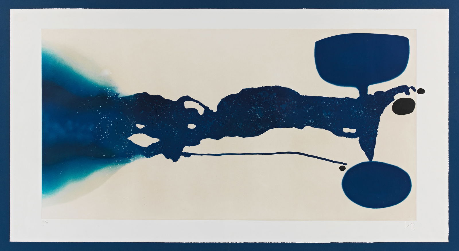 Victor Pasmore R.A. (British, 1908-1998) Stromboli Etching and aquatint in colours, 1980, on Mag...: Victor Pasmore R.A. (British, 1908-1998) Stromboli (Lynton G10) Etching and aquatint in colours, 1980, on Magnani wove paper, signed with the initials, dated and numbered 14/90 in pencil (there were a