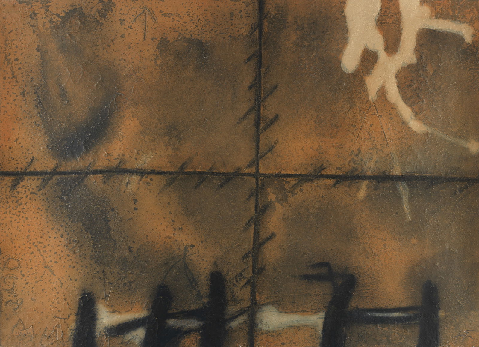 Antoni Tàpies (Spanish, 1923-2012) Matière Etching in colours with carborundum, 1972, ... (1 of 1)