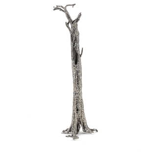 Ai Weiwei (Chinese, born 1957) Pequi Tree Miniature Tin sculpture multiple, welded, polished and...: Ai Weiwei (Chinese, born 1957) Pequi Tree Miniature Tin sculpture multiple, welded, polished and finished by hand, 2012, incised with the artist's signature and stamp-numbered 79/250 on the underside,