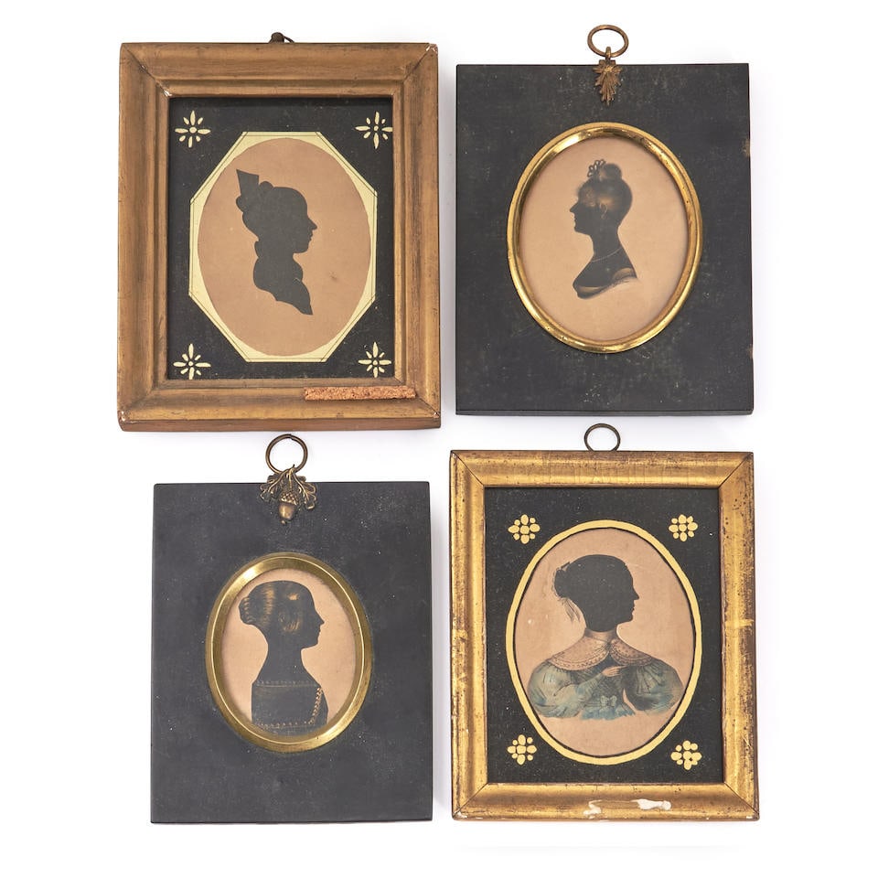 Four Framed Silhouettes of Women (1 of 1)