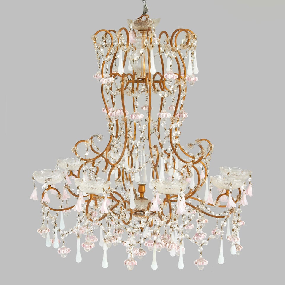 Venetian Glass Eight-light Chandelier, Italy, late 19th/early 20th century, (1 of 1)