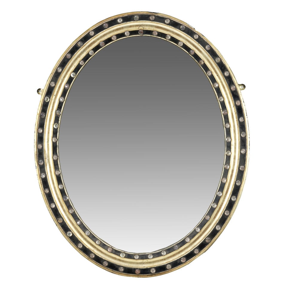 Ebonized, Gilded and Cut Glass Mirror, Ireland, 19th century, (1 of 1)