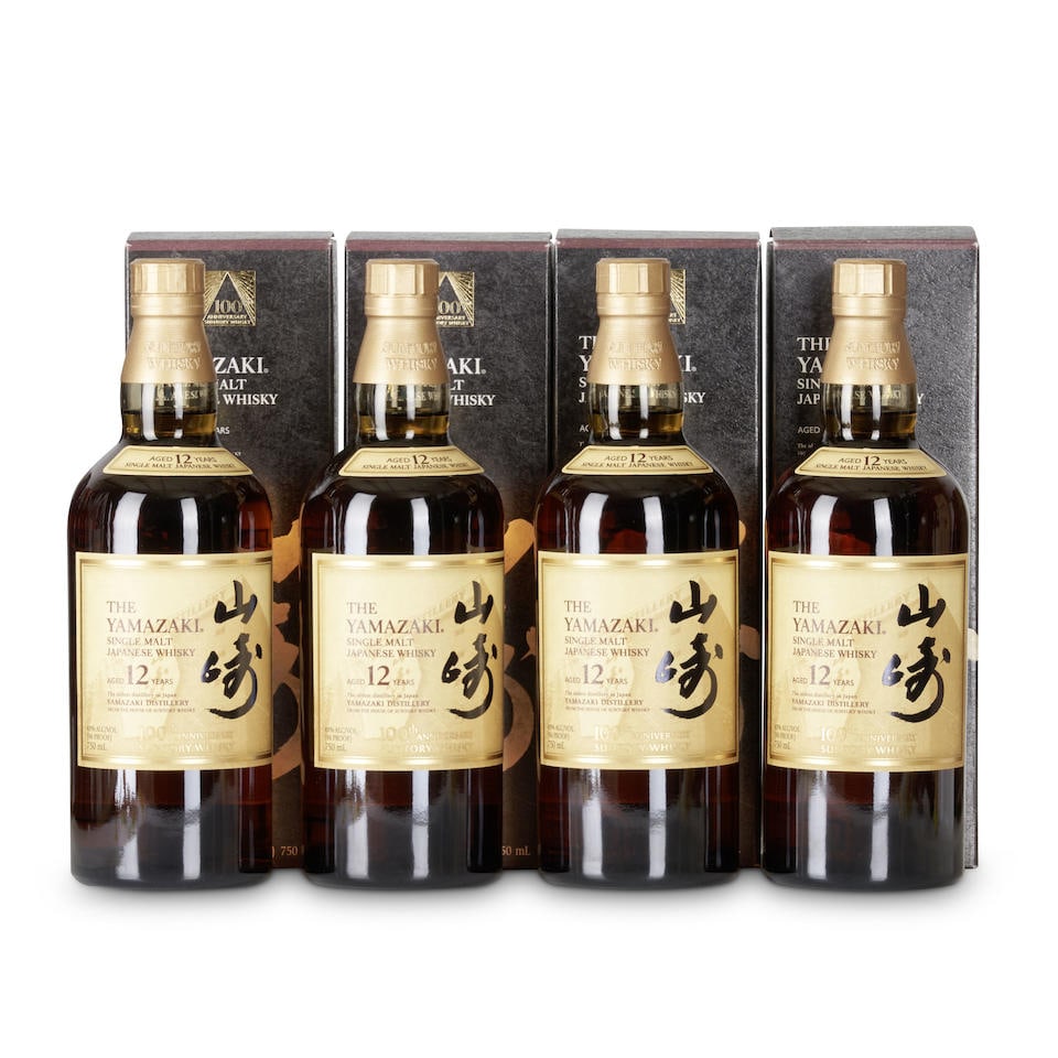 Yamazaki 100th Anniversary 12 Years Old (4 750ml bottles) (1 of 1)