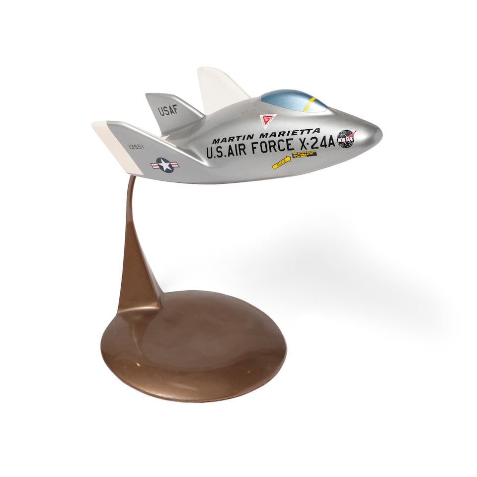 MARTIN MARIETTA X-24A CONTRACTOR'S MODEL.  Mixed materials on metal base, Southwick Models, c. 1... (1 of 2)