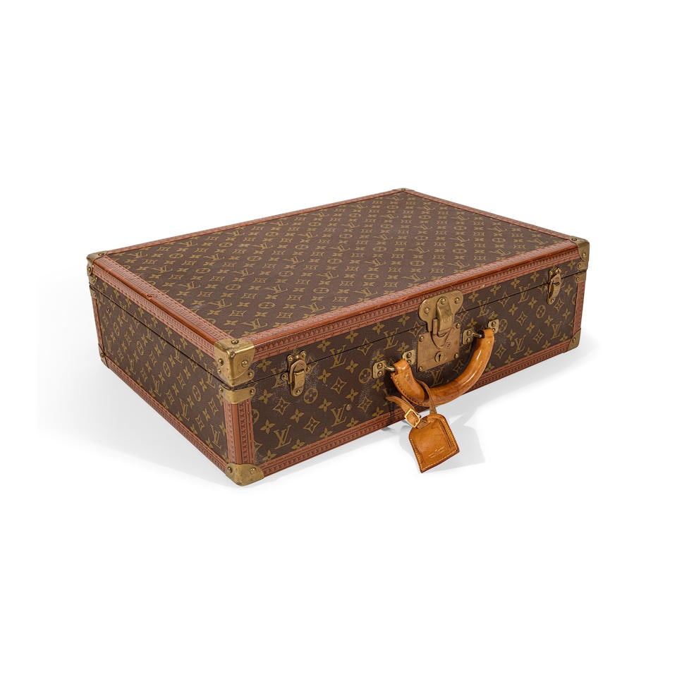 A LOUIS VUITTON MONOGRAM CANVAS SUITCASECirca 1960 (1 of 2)