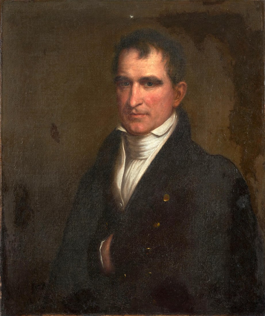 Anglo-American School, 19th century Portrait of a Gentleman Canvas, ht. 30, wd. 25 1/4 in. (1 of 1)