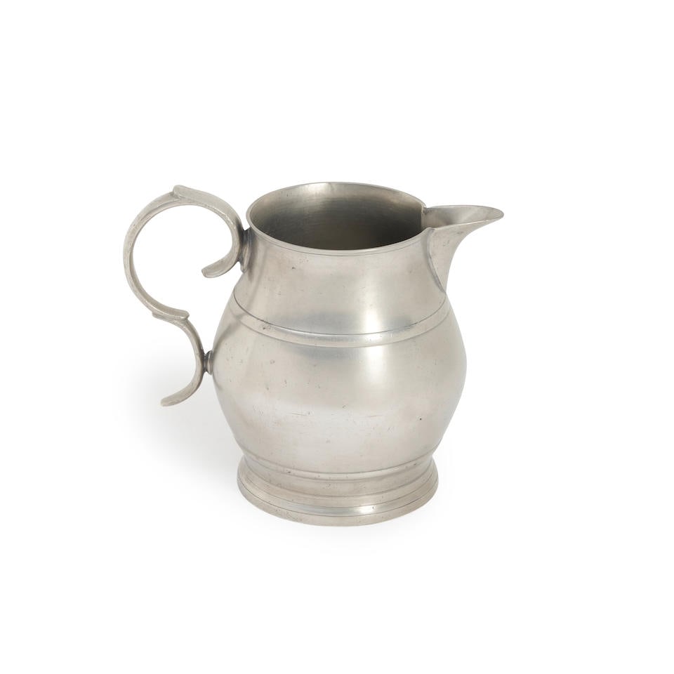 Pewter Pitcher, Lawrence Yates (1738-74), London, England. (1 of 1)