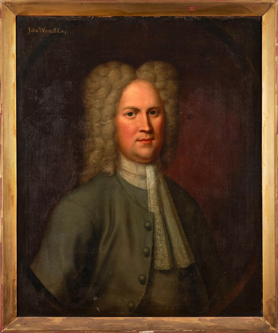 English School, early 18th century Portrait of John Wastell, Esqr. Ht. 30 x wd. 25 in. (1 of 3)