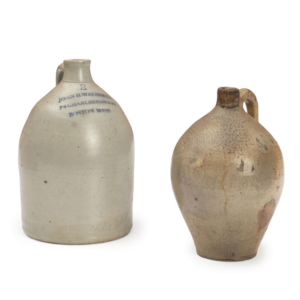 Two Stoneware Jugs, Boston, Massachusetts, late 19th century. (1 of 1)