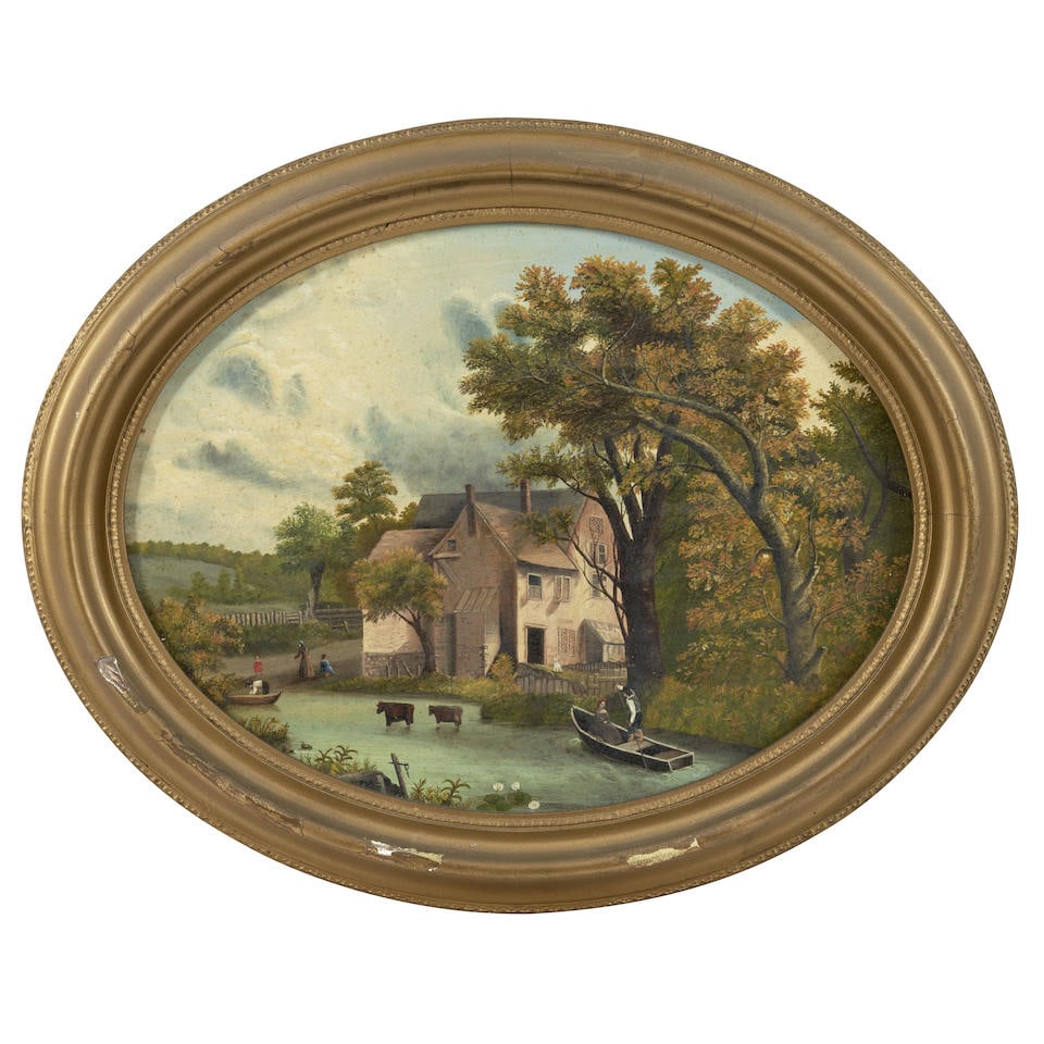 American School, Mid-19th Century. The Pearsall Farm, Glens Falls, New York. Ht. 15 1/, wd. 19 1... (1 of 1)