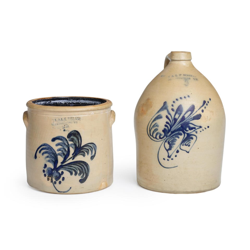 Two Stoneware Items, Vermont, third quarter of the 19th century. (1 of 1)