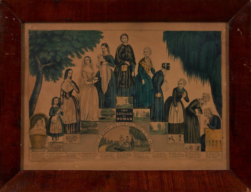 Five Framed Prints, America, mid-19th century. (1 of 10)