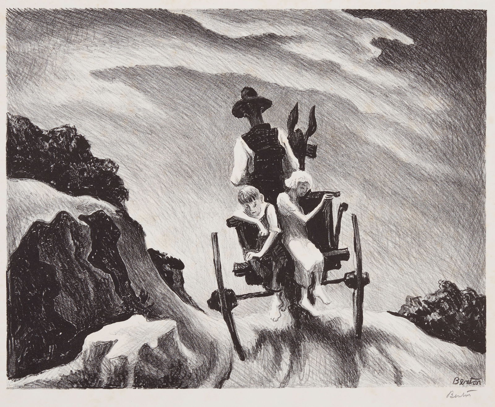 Thomas Hart Benton (1889-1975); Goin' Home; (1 of 1)