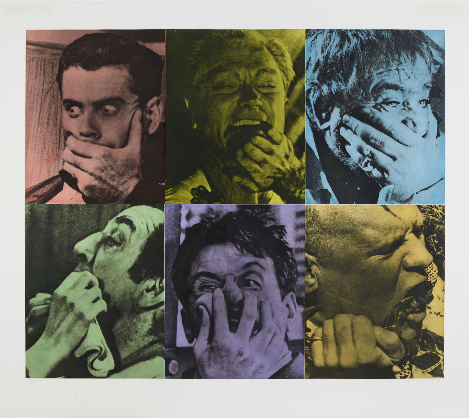 John Baldessari (1931-2020); Six Colorful Gags (Male); (1 of 1)