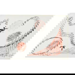 Alexander Calder (1898-1976); Firenze;: Alexander Calder (1898-1976) Firenze, 1967 Lithograph in colors on wove paper with Inconnu1973 watermark, signed in pencil and numbered 6/40, published/printed by Il Bisonte, Florence to honor the cit