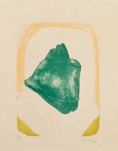 Helen Frankenthaler (1928-2011); Orange Hoop;: Helen Frankenthaler (1928-2011) Orange Hoop (Harrison 7), 1965 Lithograph in colors on Richard de Bas Auvergne à la main paper, signed in pencil, dated and numbered 16/24 (there was also 2 artist