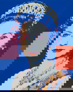 Andy Warhol (1928-1987); Queen Elizabeth II, from Reigning Queens;: Andy Warhol (1928-1987) Queen Elizabeth II, from Reigning Queens (Feldman & Schellmann II.337), 1985 Screenprint in colors on Lenox Museum Board, signed in pencil and numbered 21/40 (there were also 1