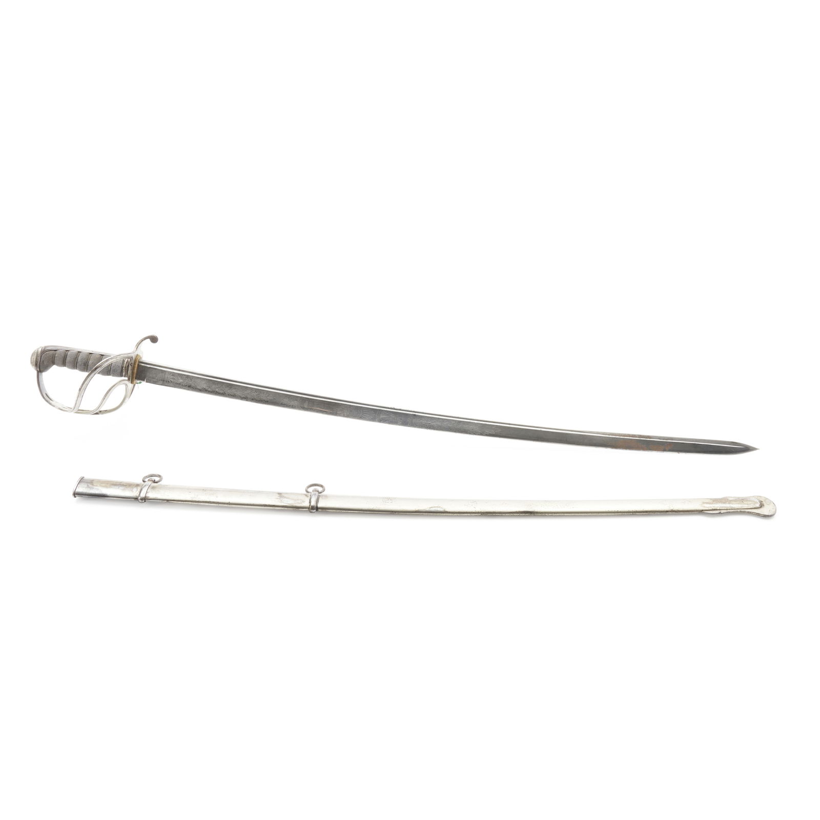Mounted Officer's Saber and Scabbard, (1 of 1)