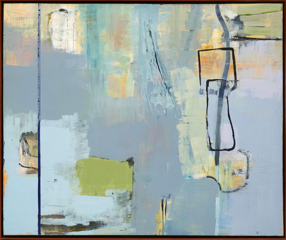 ALEXIS PORTILLA (MEXICAN, BORN 1965) NEXUS: ALEXIS PORTILLA (MEXICAN, BORN 1965) NEXUS • Oil on canvas • Signed, dated, titled 'Alexis Portilla/© 2001/A. Portilla/...' (on the reverse) • Framed • 62' x 74' sight siz