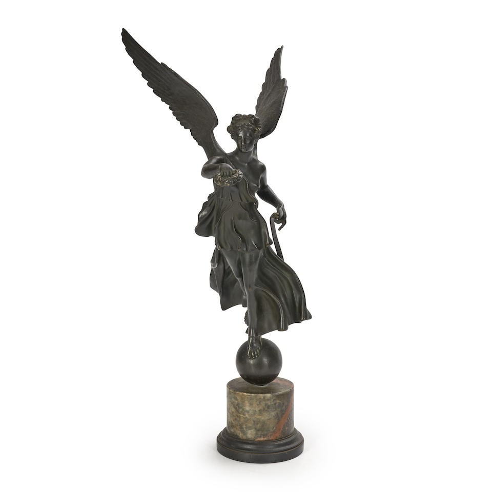 ART DECO BRONZE FIGURE OF WINGED VICTORY (1 of 3)