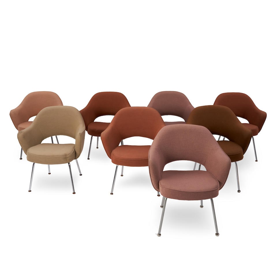 EIGHT EERO SAARINEN FOR KNOLL INTERNATIONAL EXECUTIVE ARMCHAIRS (1 of 1)