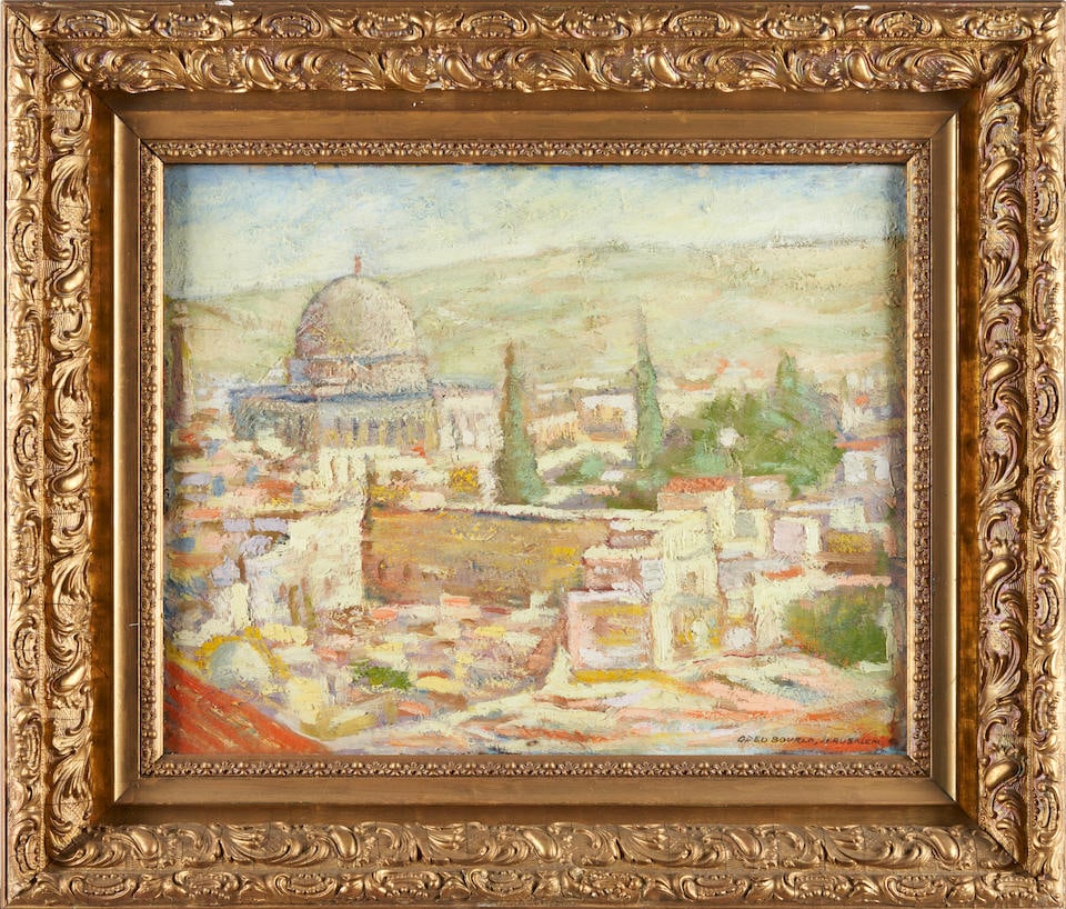 ODED BURLA (ISRAELI, 1915-2009) DOME OF THE ROCK, JERUSALEM (1 of 4)