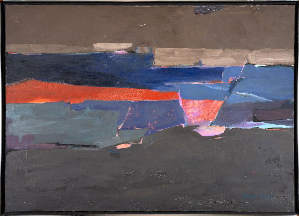 MICHELLE STUART (BORN 1933) ABSTRACT: MICHELLE STUART (BORN 1933) ABSTRACT • Oil on canvas • Signed 'Michelle Stuart' (lower right) • Framed • 49 1/2' x 35 1/2' sight size • 51 1/2' x 37' frame size Footnotes