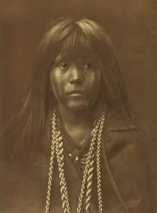 Edward S. Curtis (1868-1952); Mosa - Mohave (from Portfolio II of 'The North American Indian');: Edward S. Curtis (1868-1952)Mosa - Mohave (from Portfolio II of 'The North American Indian'), 1903Large-format photogravure, printed 1908; with printed title, copyright credit, 'Plate 61', and