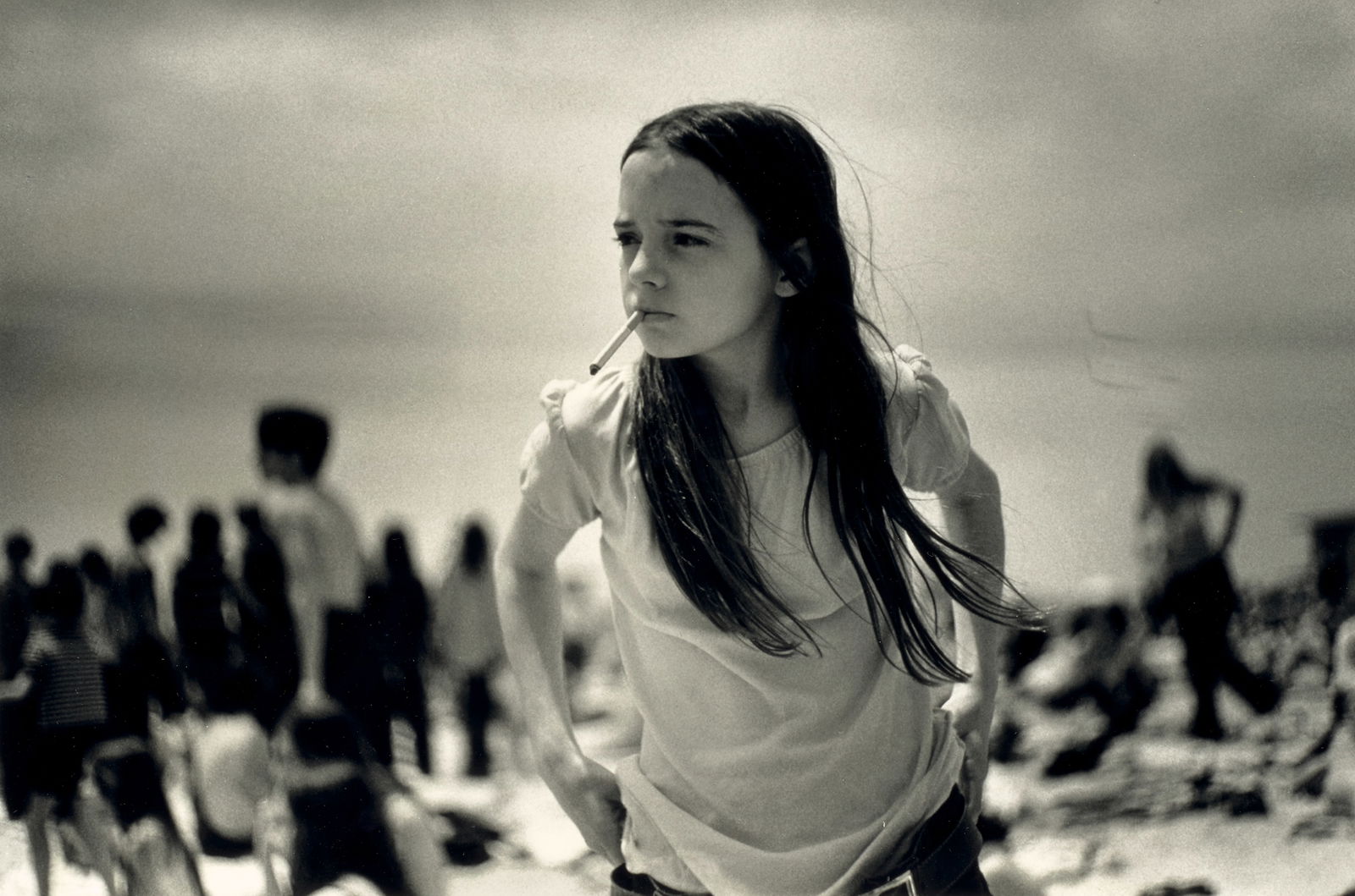 Joseph Szabo (born 1944); Priscilla (Jones Beach);: Joseph Szabo (born 1944) Priscilla (Jones Beach), 1969 Gelatin silver print, printed later; signed, titled, and numbered '3/75' in ink in the margin, signed, titled, dated, and numbered '3/75' again i