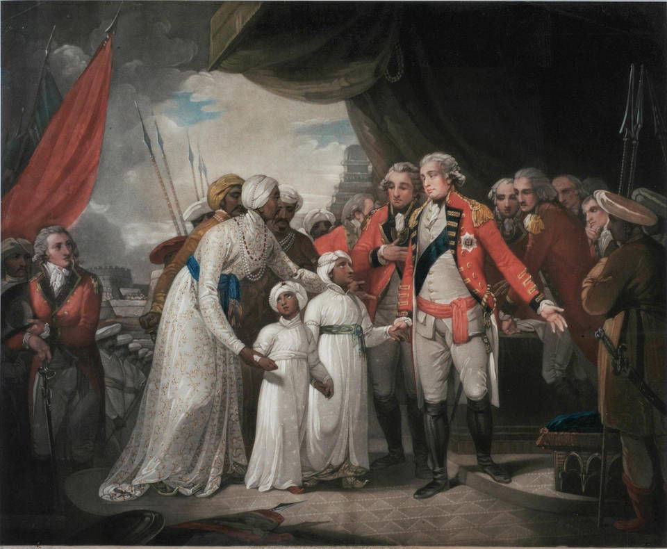 Singleton, Henry. Lord Cornwallis Receiving The Sons Of Tipu Sultan As