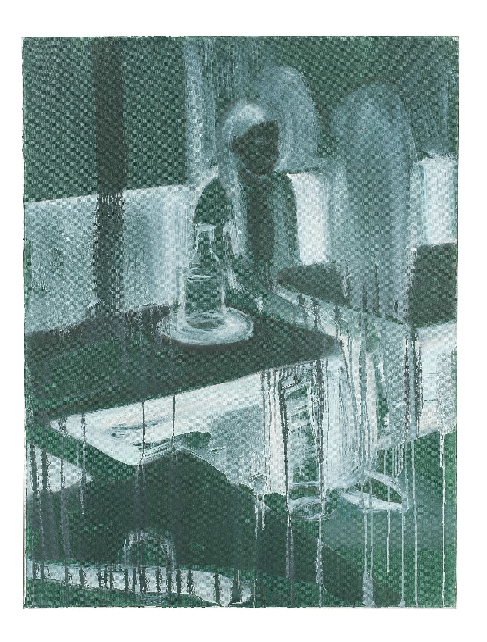 Lisa Brice (South African, born 1968) A2 (unframed): Lisa Brice (South African, born 1968) A2 signed and dated 'Lisa Brice 2005' (verso); further bears 'The Goodman Gallery' label (verso) oil on canvas 101.5 x 76cm (39 15/16 x 29 15/16in). (unframed)