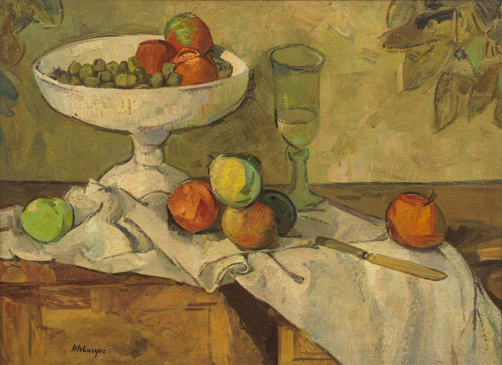 HENRI LEBASQUE (1865-1937) Nature morte (d'après Cézanne) (): HENRI LEBASQUE (1865-1937) Nature morte (d'après Cézanne) signed 'H. Lebasque' (lower left) oil on canvas 70.5 x 96cm (27 3/4 x 37 13/16in). Footnotes: The authenticity of t