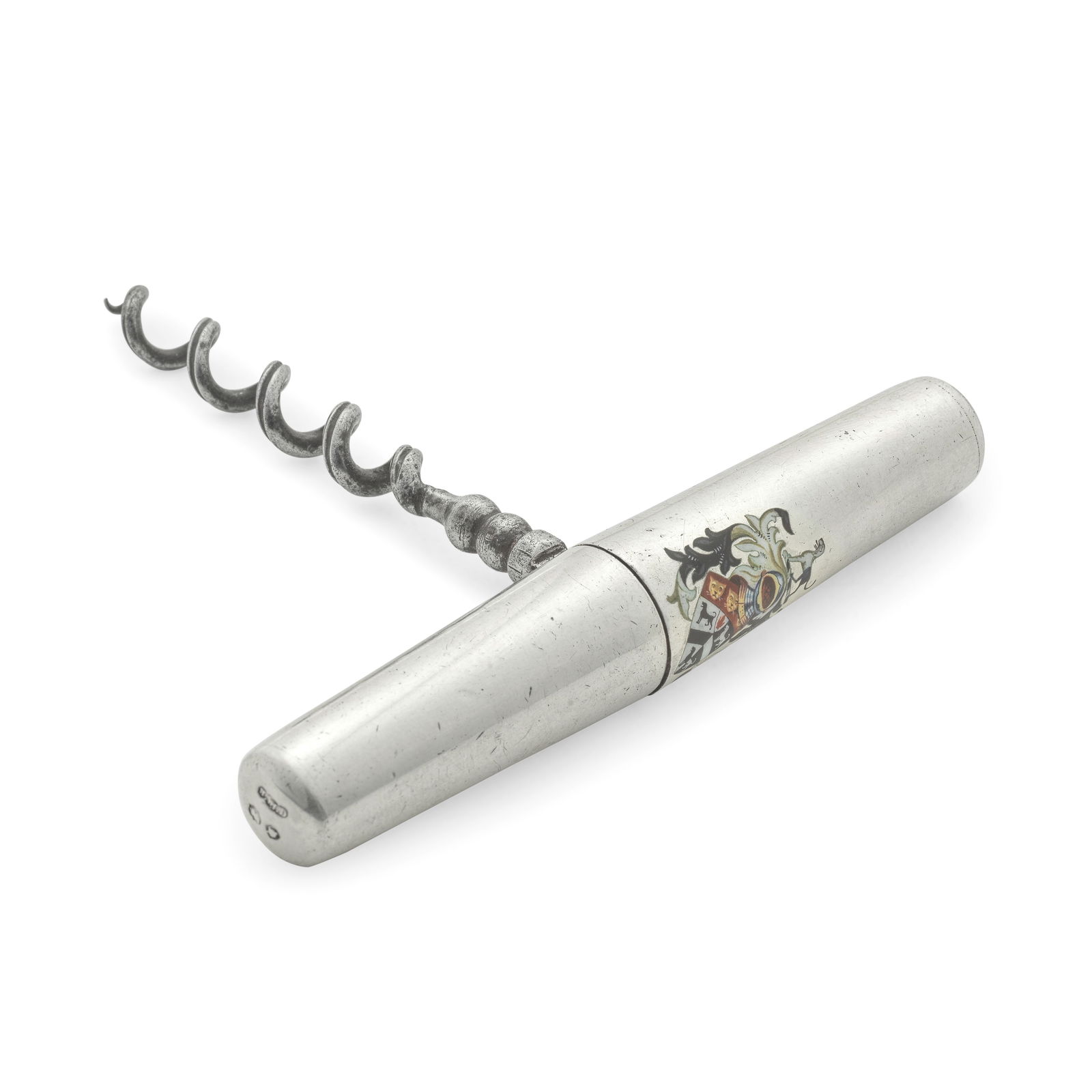 A Victorian silver travelling corkscrew Henry William Dee, London 1867 (1 of 1)