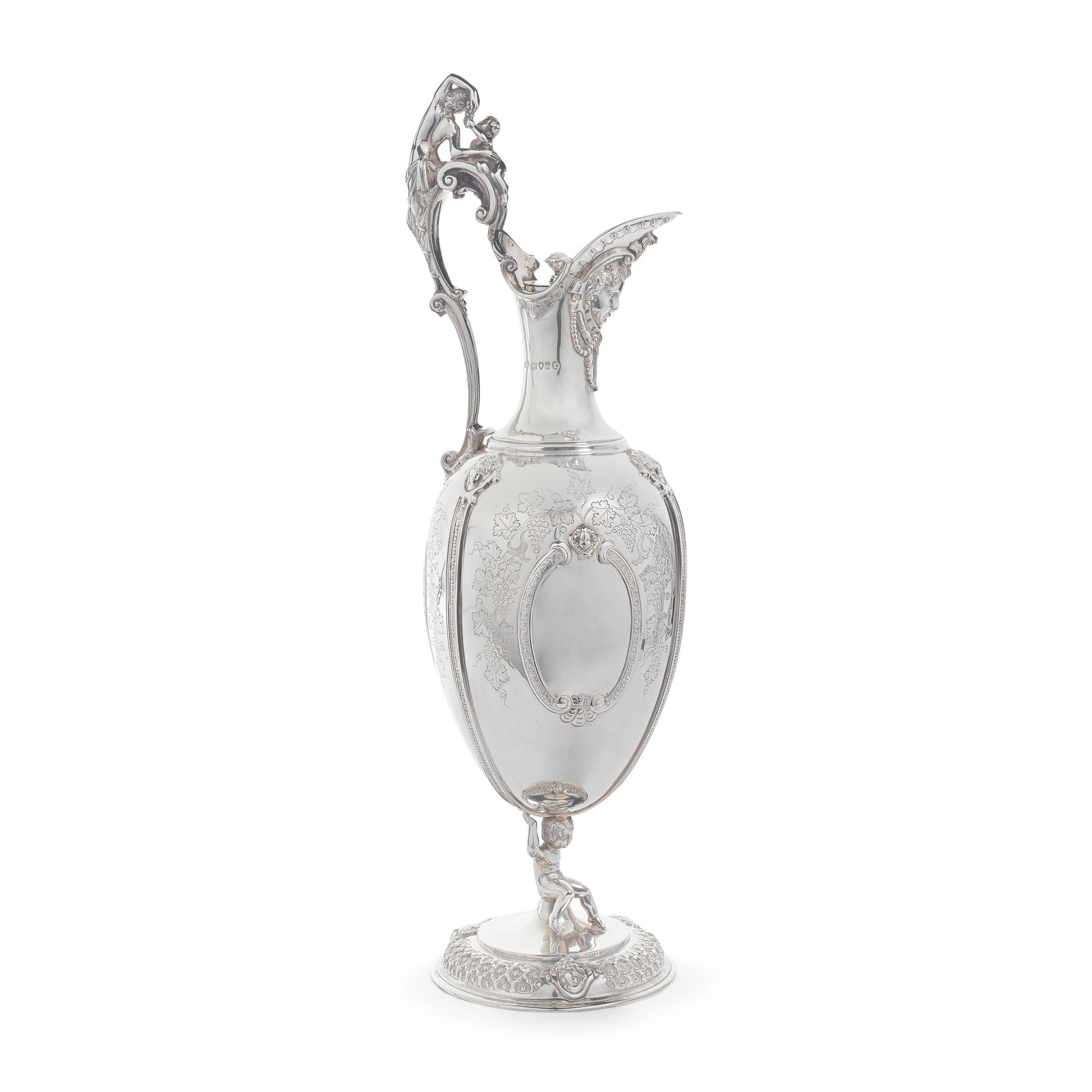 A Victorian silver-gilt claret jug Henry William Curry, London 1872 (1 of 1)