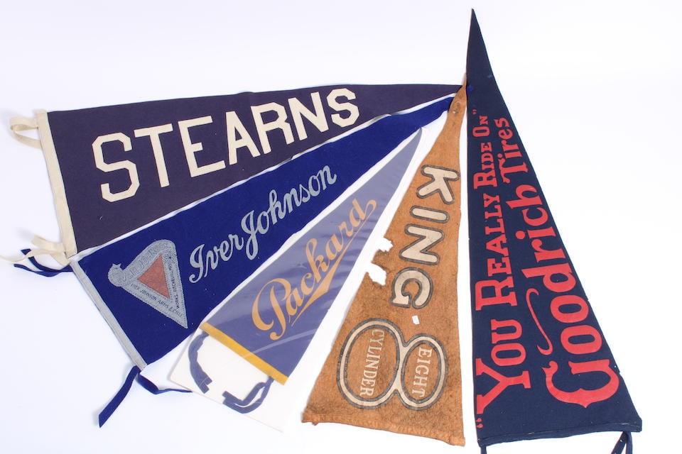 Five assorted felt pennants,  (5) (1 of 1)