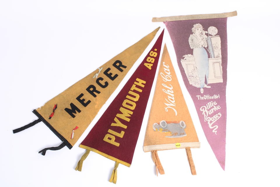 Four assorted felt pennants,  (4) (1 of 1)