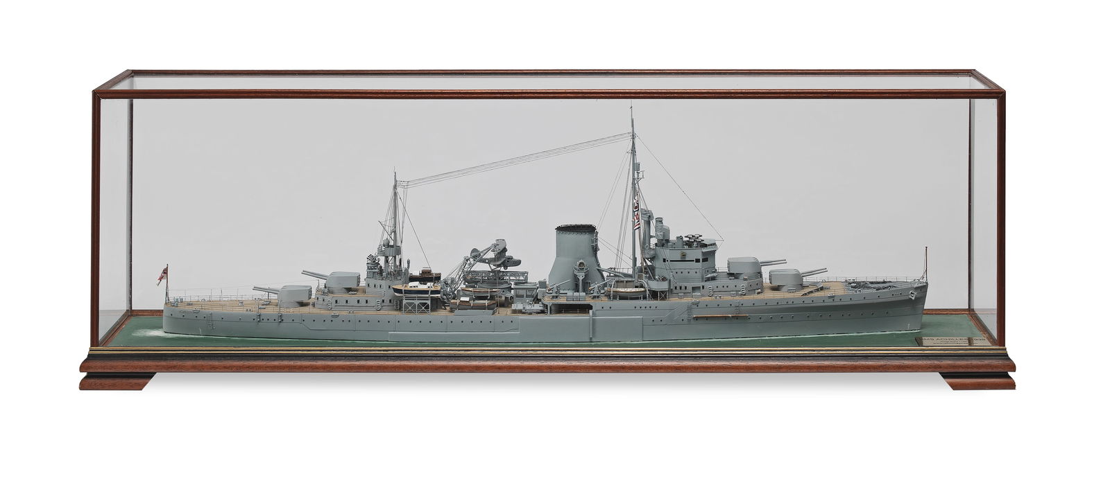 A Waterline Model of the Light Cruiser H.M.N.Z.S. Achilles, Modern, 41in (104cm) long overall (1 of 1)