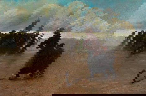 Terrick John Williams, RA (British, 1860-1936) Return of the fishing boats: Terrick John Williams, RA (British, 1860-1936)Return of the fishing boats signed 'Terrick Williams' (lower right)oil on canvas51.4 x 76.5cm (20 1/4 x 30 1/8in).Footnotes:ProvenanceAnon. Sale, South Ba