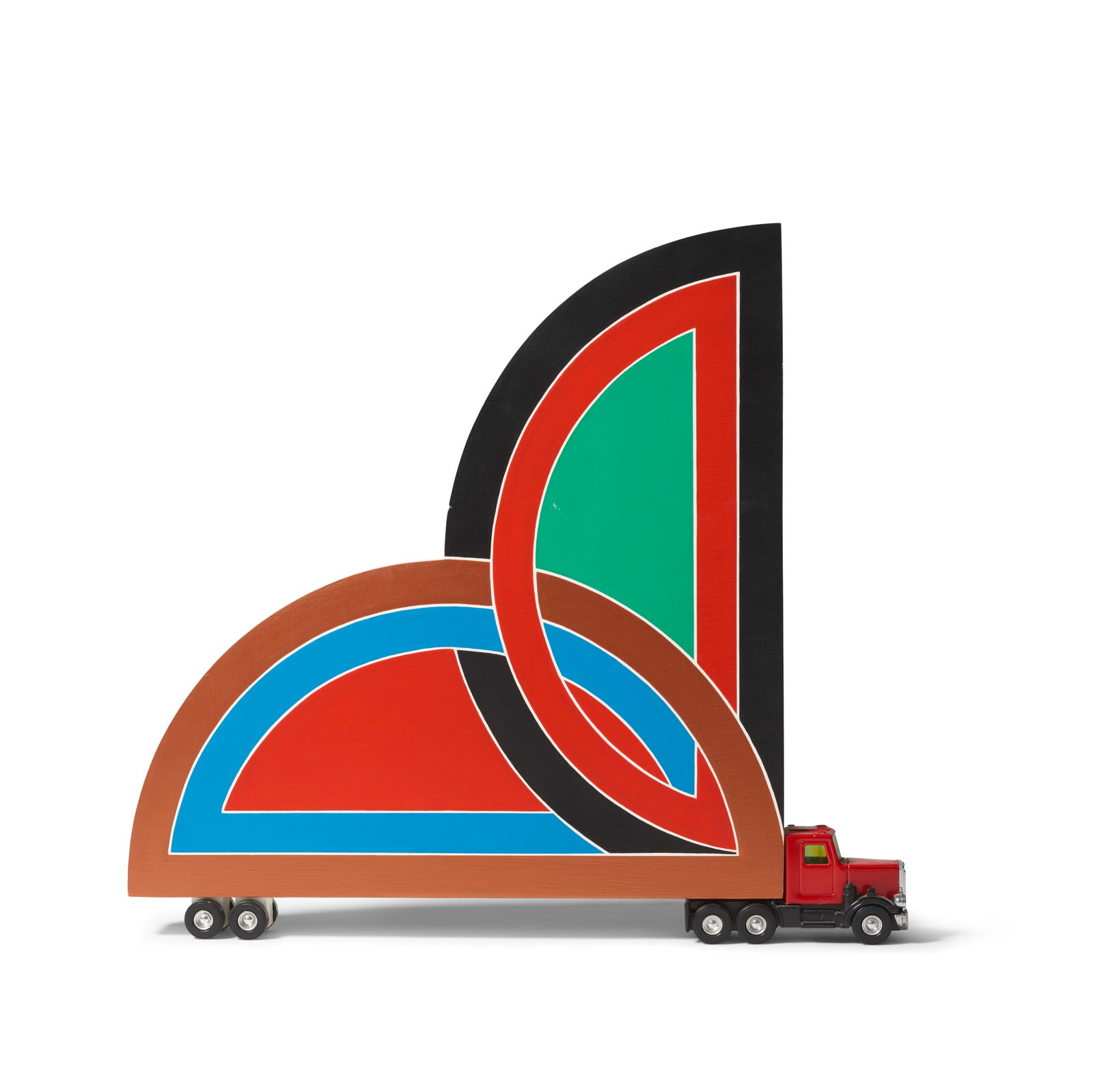 BRUCE HOUSTON (BORN 1937) Untitled (Homage to Frank Stella)1990mixed media, signed and dated 'Br...: BRUCE HOUSTON (BORN 1937) Untitled (Homage to Frank Stella) 1990 mixed media, signed and dated 'Bruce Houston 1990' height 16 3/4in (42.5cm); length 18 5/8in (47.3cm); width 2 1/4in (5.7cm) Footnotes: