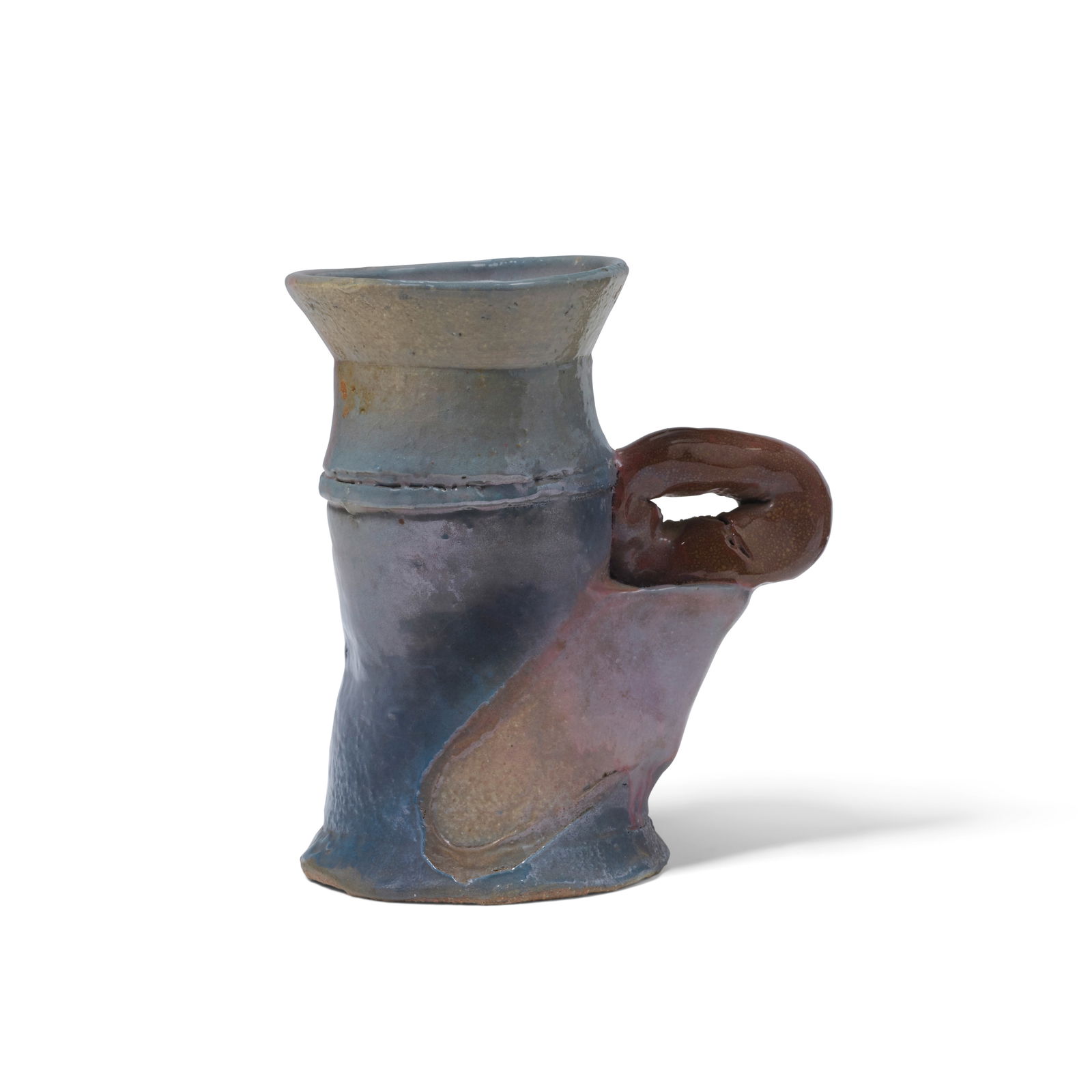 RON NAGLE (BORN 1939) Untitled (Cup)1972glazed stoneware with engobe, together with graphite ske... (1 of 3)