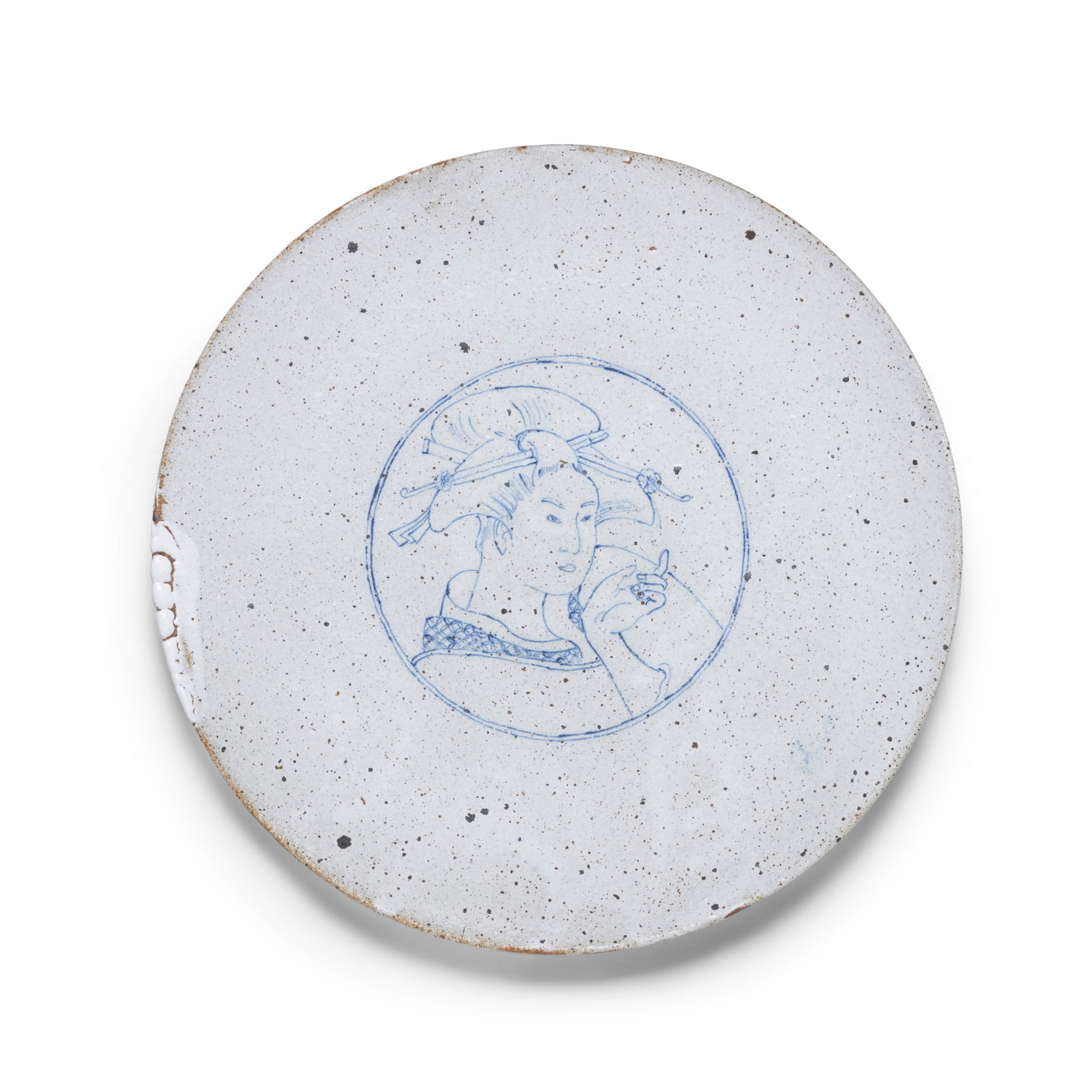 MAGDALENA FRIMKESS (BORN 1929) Untitled (Japanese Woman Charger)glazed stoneware, signed 'Magdal... (1 of 1)