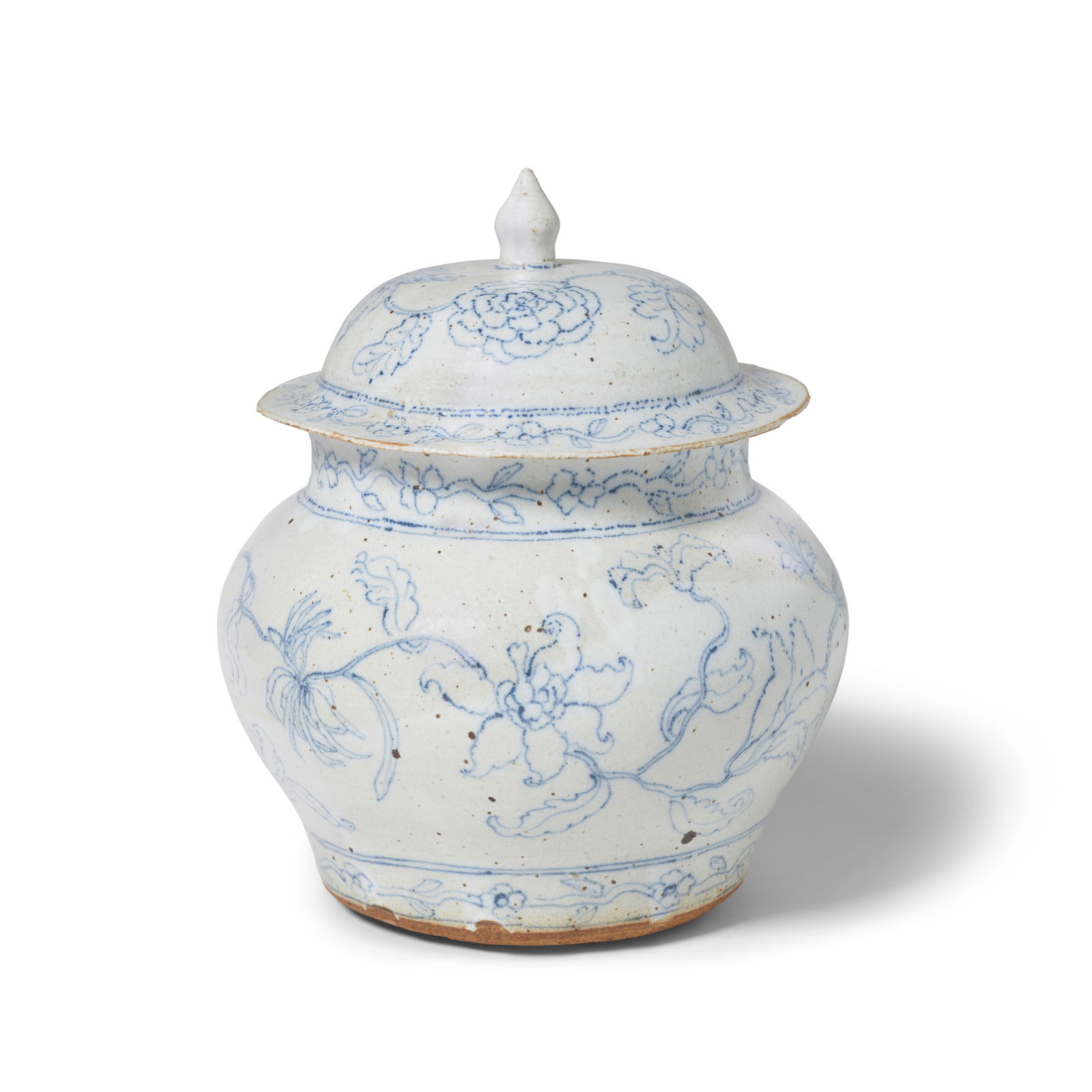 MAGDALENA FRIMKESS (BORN 1929) Untitled (Floral Ginger Jar)glazed stonewareheight 9in (22.8cm); ... (1 of 1)