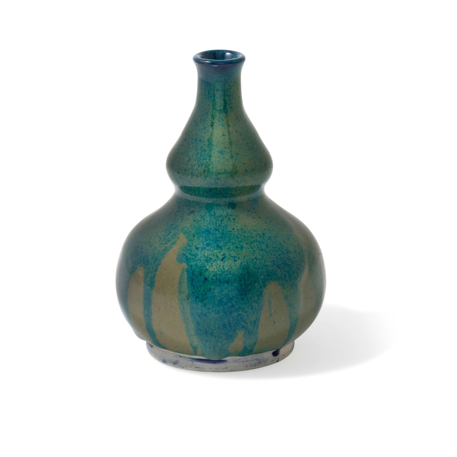 MICHAEL FRIMKESS (BORN 1937) Untitled (Green Calabash)glazed ceramicheight 5 3/4in (14.6cm); dia... (1 of 2)