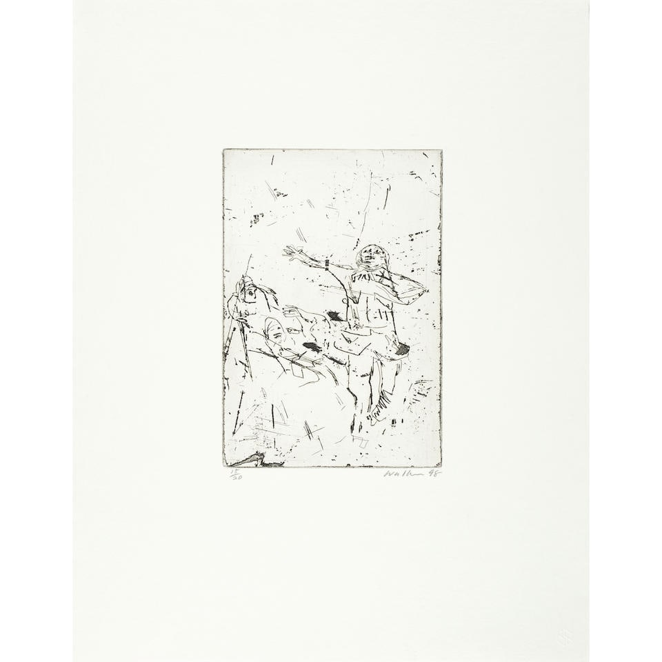 John Walker (born 1939); 20 works from Passing Bells (20 works);: John Walker (born 1939) 20 works from Passing Bells (20 works), 1998 A group of 20 etchings, some with aquatint, on wove paper, signed in pencil and numbered 15/20, published/printed Tyler Graphics Lt