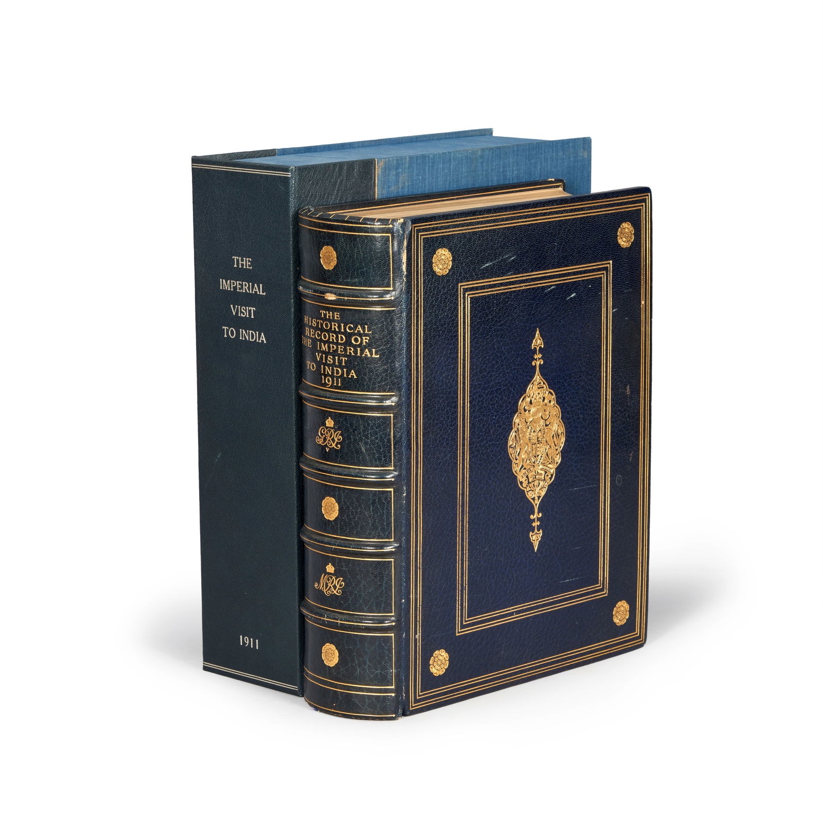 [BRITISH INDIA] The Historical Record of the Imperial Visit to India 1911. London: Published for...: [BRITISH INDIA] The Historical Record of the Imperial Visit to India 1911. London: Published for the Government of India by John Murray, 1914. Large 4to, full dark-blue morocco by Bain of London, gilt