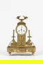 Pendule en bronze doré. Epoque Restauration, 19e siècle