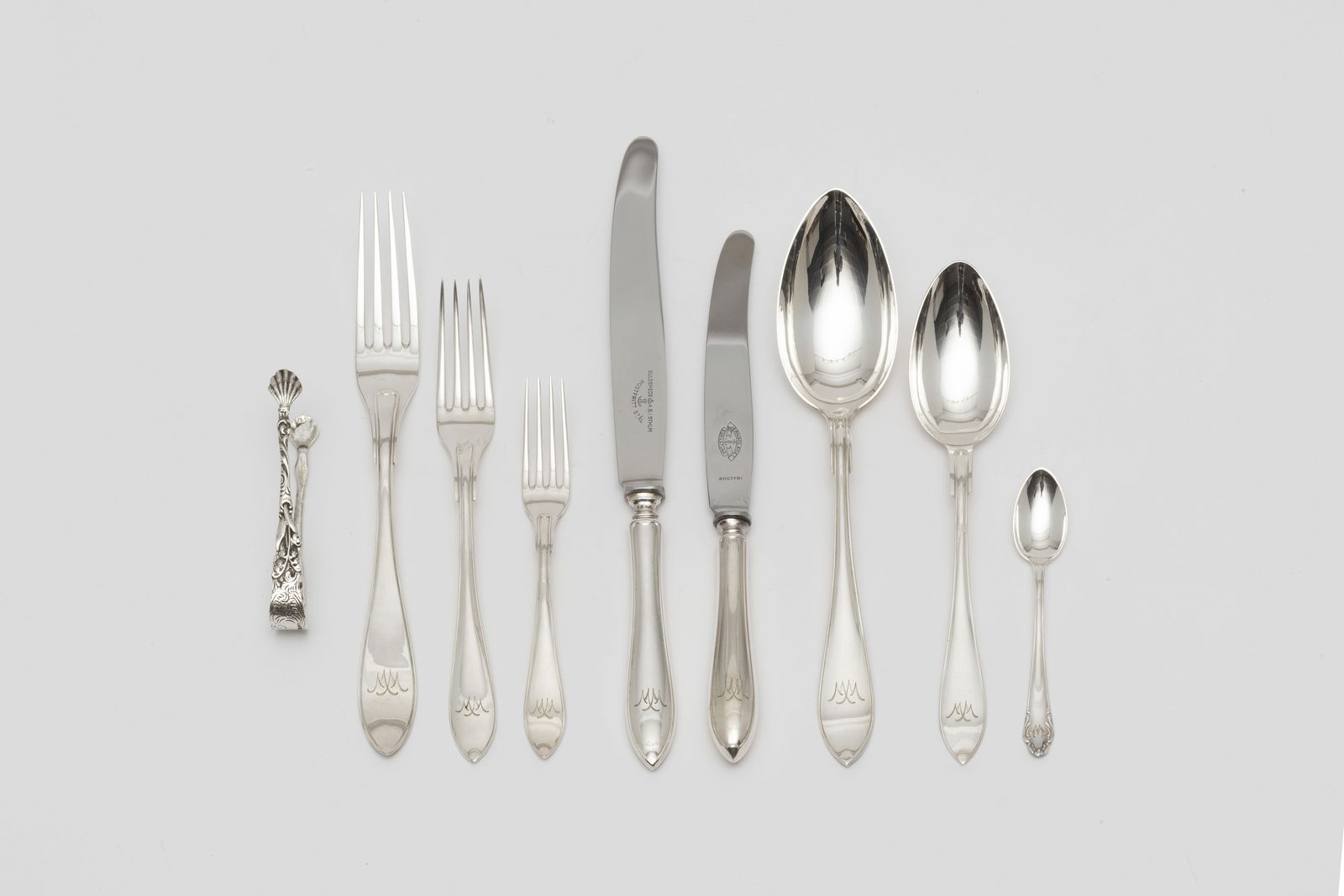 Ensemble composite en argent 830°/°° (1 of 11)